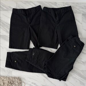 Continental Black Shorts Set. For boys. School. Great condition. Set -5shorts.